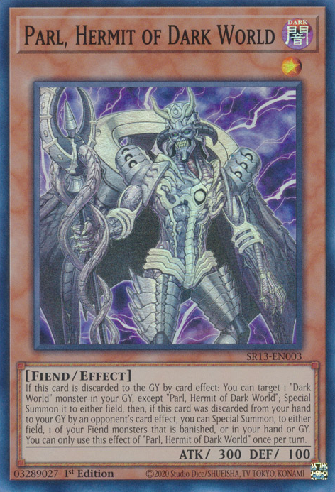 Parl, Hermit of Dark World [SR13-EN003] Super Rare | Good Games Adelaide SA