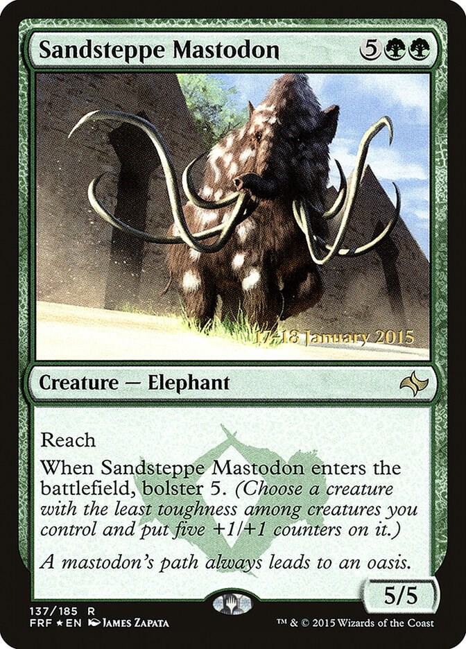 Sandsteppe Mastodon 137 (Prerelease Cards)  - Foil | Good Games Adelaide SA