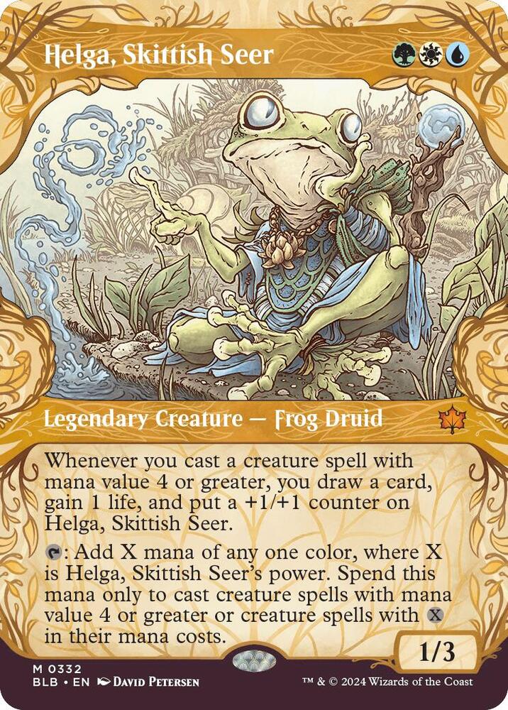 Helga Skittish Seer Showcase 332 (Bloomburrow)  - Foil | Good Games Adelaide SA