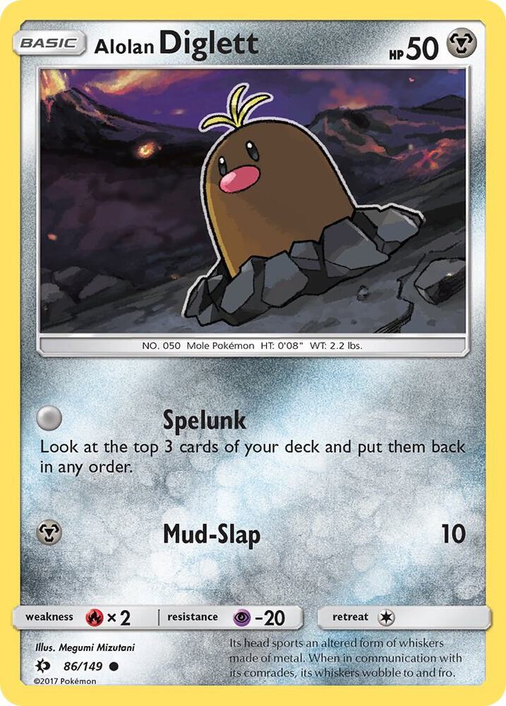 Alolan Diglett 86/149 (SM Base Set)  | Good Games Adelaide SA