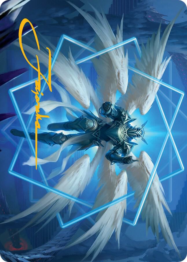 Vertex Paladin Art Card Gold Stamped Signature 48 (Art Series: March of the Machine)  | Good Games Adelaide SA