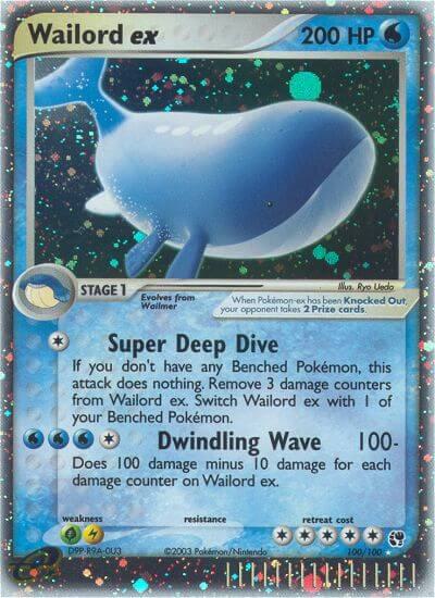 Wailord ex 100/100 (Sandstorm)  - Holofoil | Good Games Adelaide SA