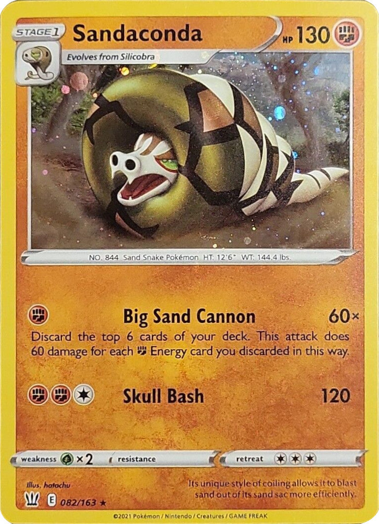 Sandaconda (082/163) (Cosmos Holo) [Sword & Shield: Battle Styles] | Good Games Adelaide SA