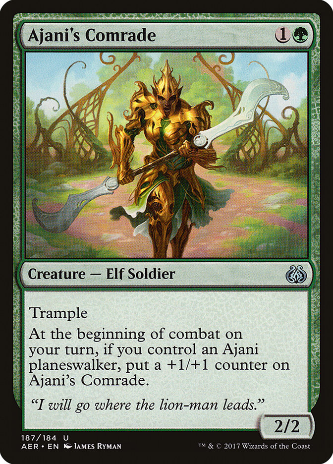 Ajani's Comrade 187 (Aether Revolt)  | Good Games Adelaide SA