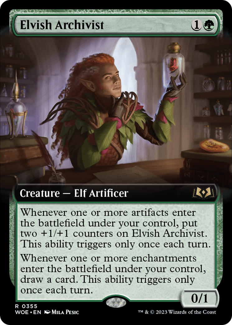 Elvish Archivist (Extended Art) [Wilds of Eldraine] | Good Games Adelaide SA