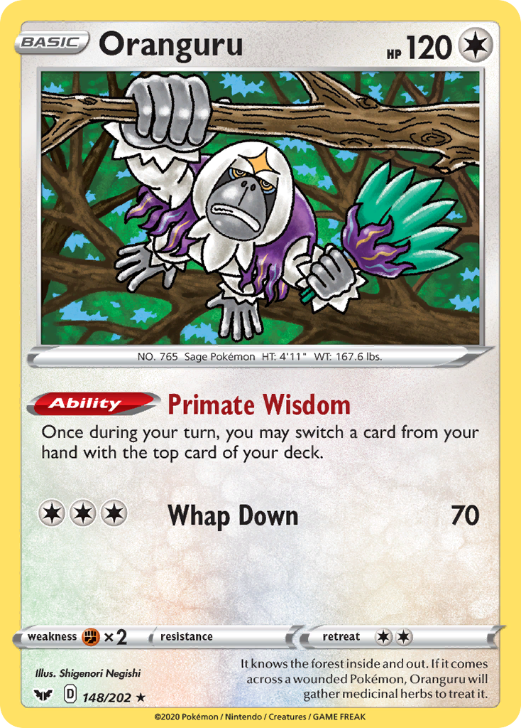 Oranguru (148/202) [Sword & Shield: Base Set] | Good Games Adelaide SA