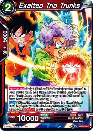 Exalted Trio Trunks [BT7-011] | Good Games Adelaide SA