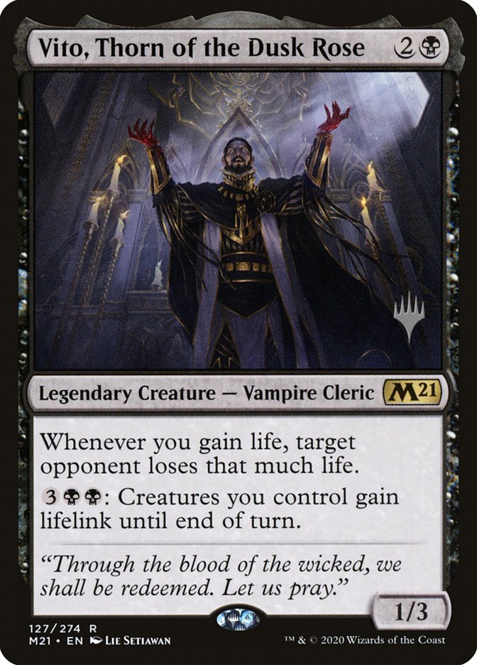 Vito, Thorn of the Dusk Rose (Promo Pack) [Core Set 2021 Promos] | Good Games Adelaide SA