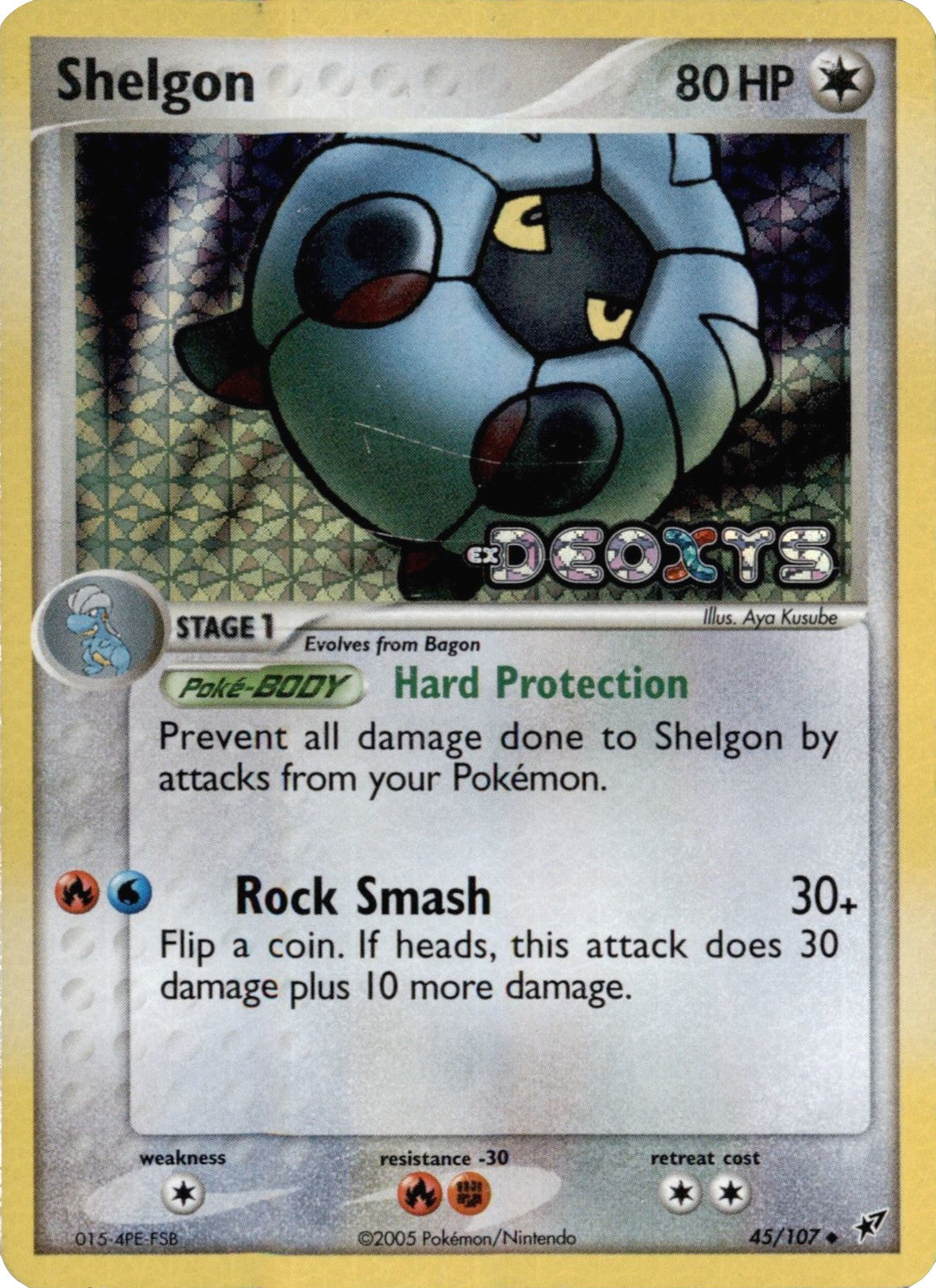 Shelgon (45/107) (Stamped) [EX: Deoxys] | Good Games Adelaide SA