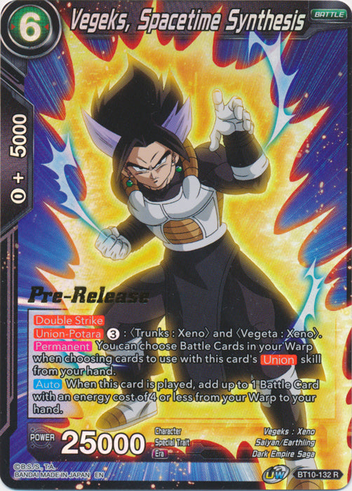 Vegeks, Spacetime Synthesis (BT10-132) [Rise of the Unison Warrior Prerelease Promos] | Good Games Adelaide SA