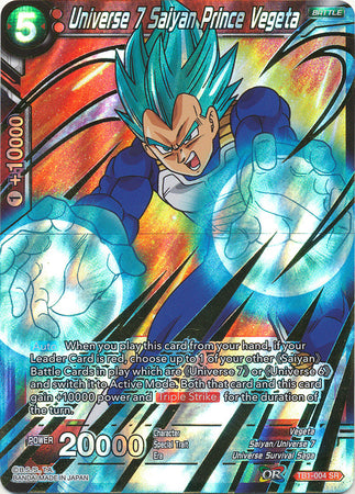 Universe 7 Saiyan Prince Vegeta [TB1-004] | Good Games Adelaide SA