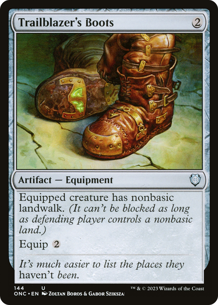 Trailblazer's Boots [Phyrexia: All Will Be One Commander] | Good Games Adelaide SA