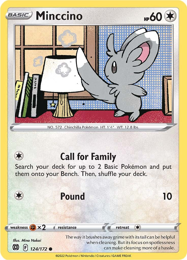Minccino (124/172) [Sword & Shield: Brilliant Stars] | Good Games Adelaide SA
