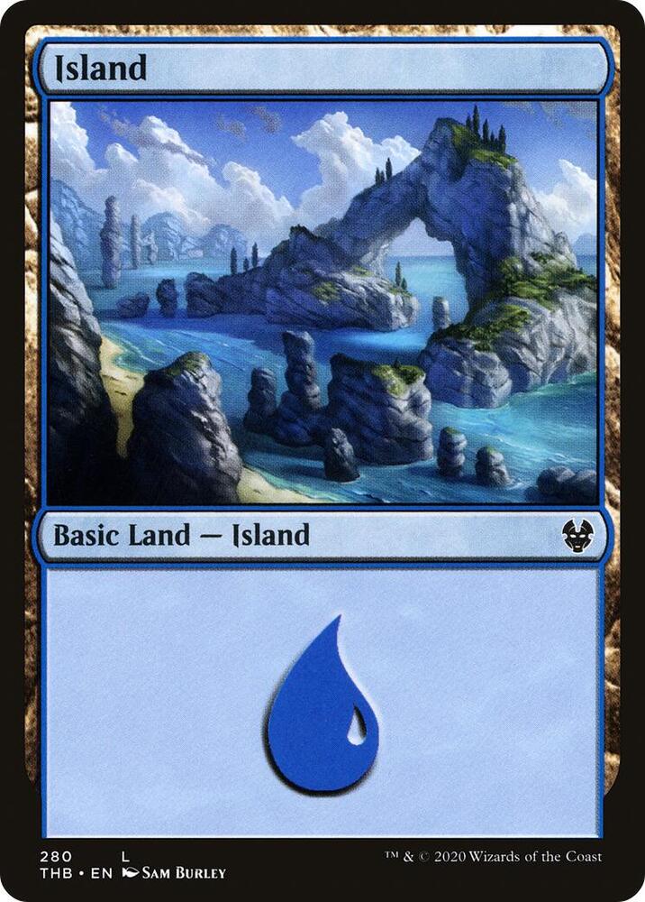Island 280 (Theros Beyond Death)  - Foil | Good Games Adelaide SA