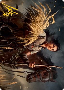 Ambitious Farmhand Art Card Gold Stamped Signature 11 (Art Series: Innistrad: Midnight Hunt)  | Good Games Adelaide SA