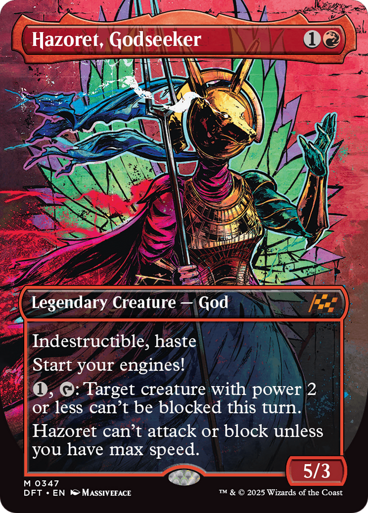 Hazoret, Godseeker (Borderless) [Aetherdrift] | Good Games Adelaide SA
