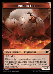 Treasure // Dragon Egg Double-Sided Token [Commander Masters Tokens] | Good Games Adelaide SA
