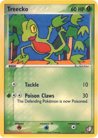 Treecko 1 5 001/005 (Kids WB Promos)  | Good Games Adelaide SA