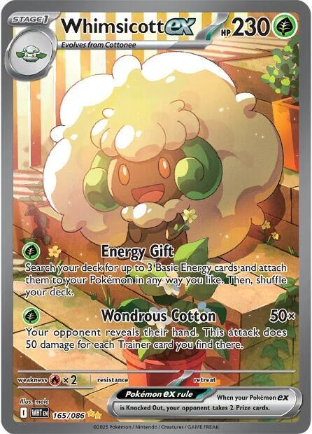 Whimsicott ex 165/086 165/086 (SV: White Flare)  - Holofoil | Good Games Adelaide SA