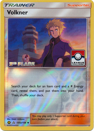 Volkner (135a/156) (League Challenge 2nd Place) [Sun & Moon: Ultra Prism] | Good Games Adelaide SA