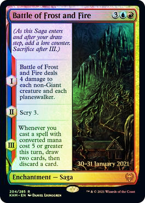 Battle of Frost and Fire [Kaldheim Prerelease Promos] | Good Games Adelaide SA