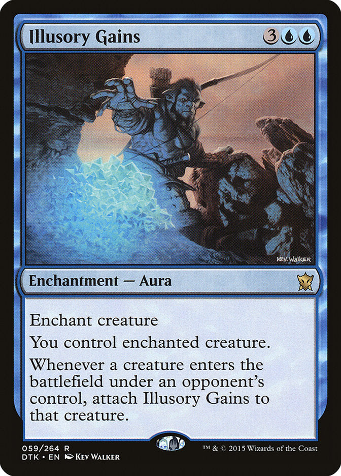 Illusory Gains 59 (Dragons of Tarkir)  - Foil | Good Games Adelaide SA
