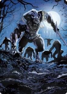 Tovolar the Midnight Scourge Art Card 08 81 8 (Art Series: Innistrad: Midnight Hunt)  | Good Games Adelaide SA