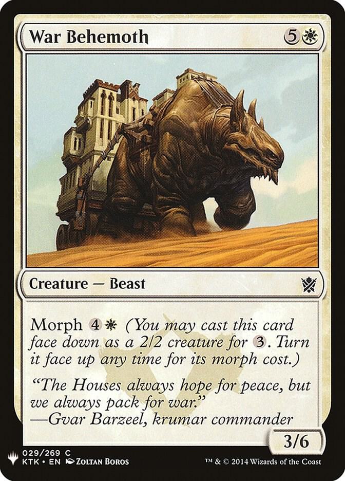 War Behemoth 29 (The List Reprints)  | Good Games Adelaide SA