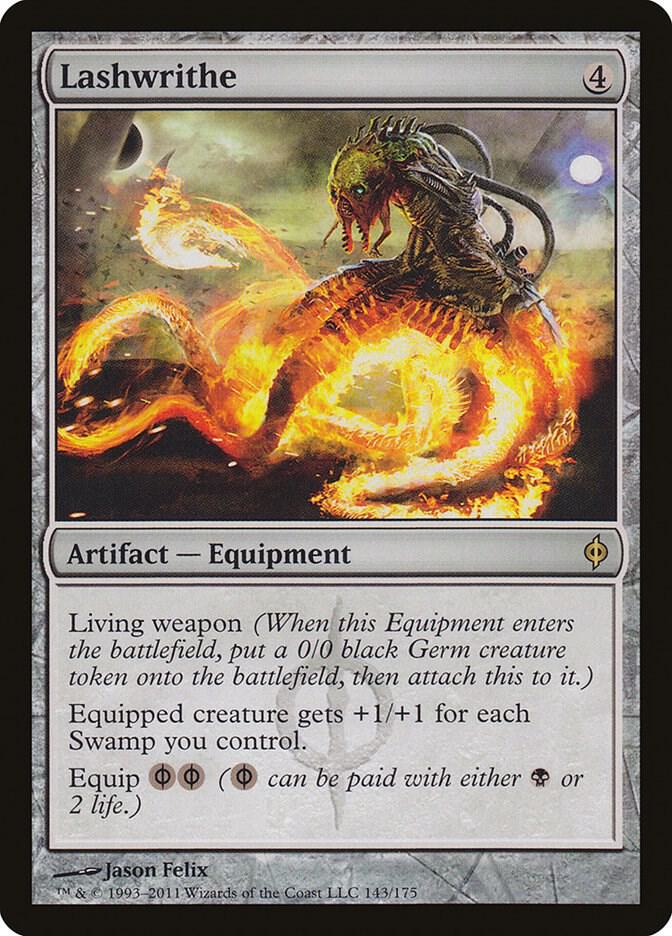 Lashwrithe 143 (New Phyrexia)  - Foil | Good Games Adelaide SA