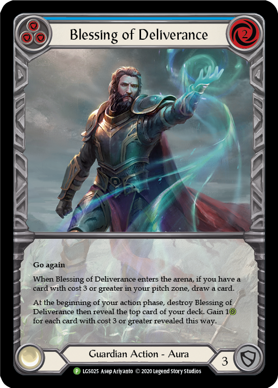 Blessing of Deliverance (Blue) [LGS025] (Promo) | Good Games Adelaide SA