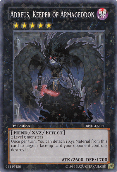 Adreus, Keeper of Armageddon [BP01-EN030] Starfoil Rare | Good Games Adelaide SA