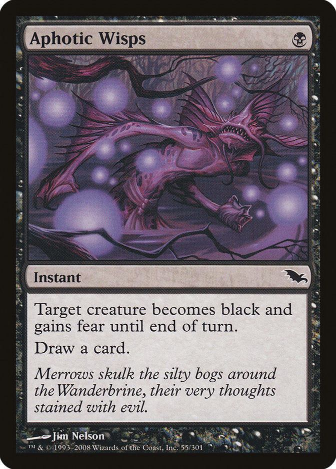 Aphotic Wisps 55 (Shadowmoor)  - Foil | Good Games Adelaide SA