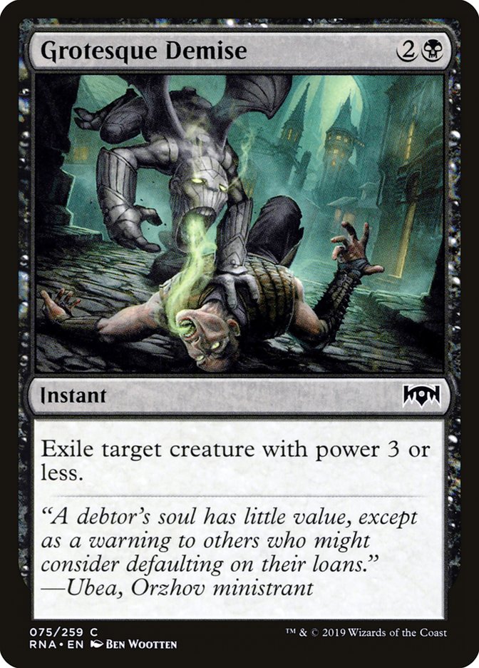 Grotesque Demise 75 (Ravnica Allegiance)  - Foil | Good Games Adelaide SA