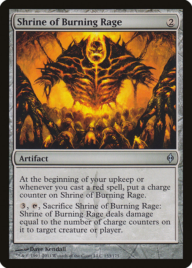Shrine of Burning Rage 153 (New Phyrexia)  - Foil | Good Games Adelaide SA