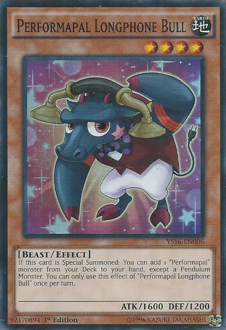 Performapal Longphone Bull [YS16-EN006] Super Rare | Good Games Adelaide SA