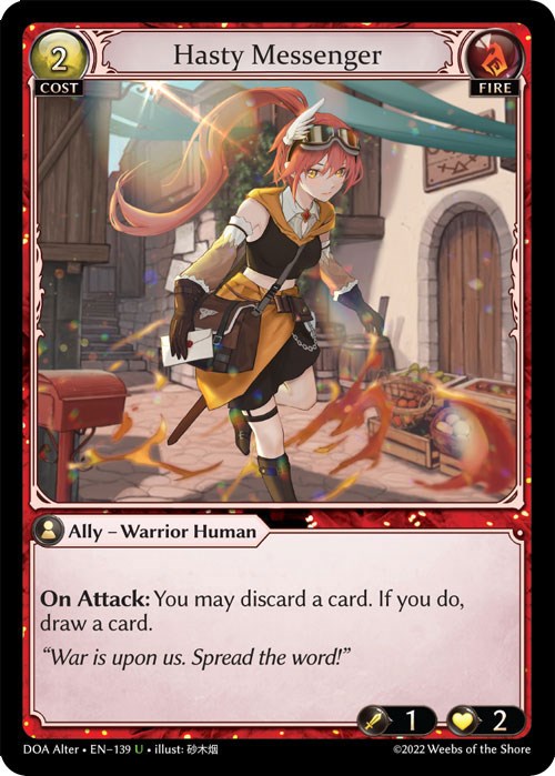 Hasty Messenger (139) [Dawn of Ashes: Alter Edition] | Good Games Adelaide SA