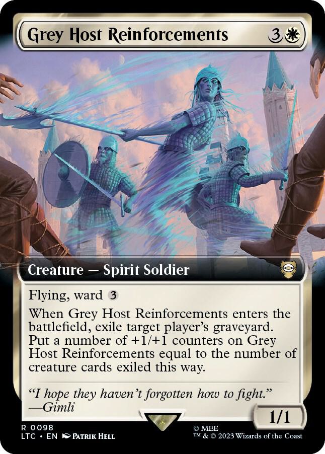 Grey Host Reinforcements 98 (Commander: The Lord of the Rings: Tales of Middle-earth)  - Extended Art | Good Games Adelaide SA