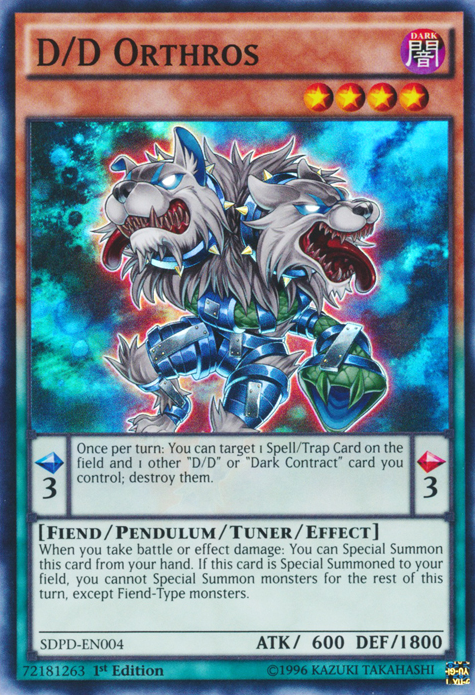 D/D Orthros [SDPD-EN004] Super Rare | Good Games Adelaide SA