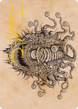 Baleful Beholder Showcase Art Card Gold Stamped Signature 68 (Art Series: Adventures in the Forgotten Realms)  | Good Games Adelaide SA