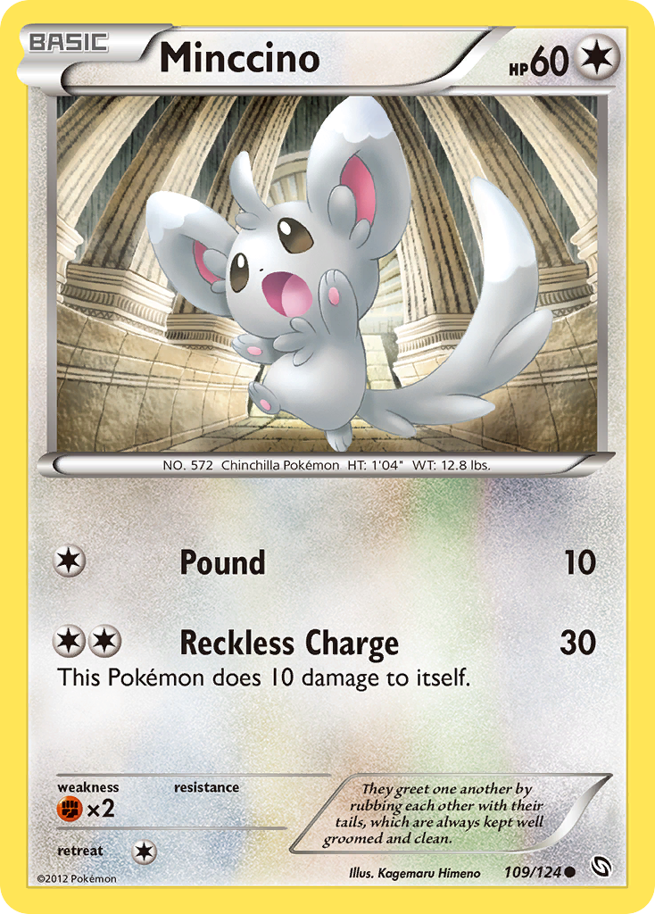Minccino (109/124) [Black & White: Dragons Exalted] | Good Games Adelaide SA