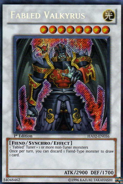 Fabled Valkyrus [HA02-EN056] Secret Rare | Good Games Adelaide SA