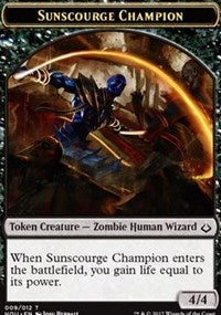 Sunscourge Champion // Cat Double-sided Token [Hour of Devastation Tokens] | Good Games Adelaide SA