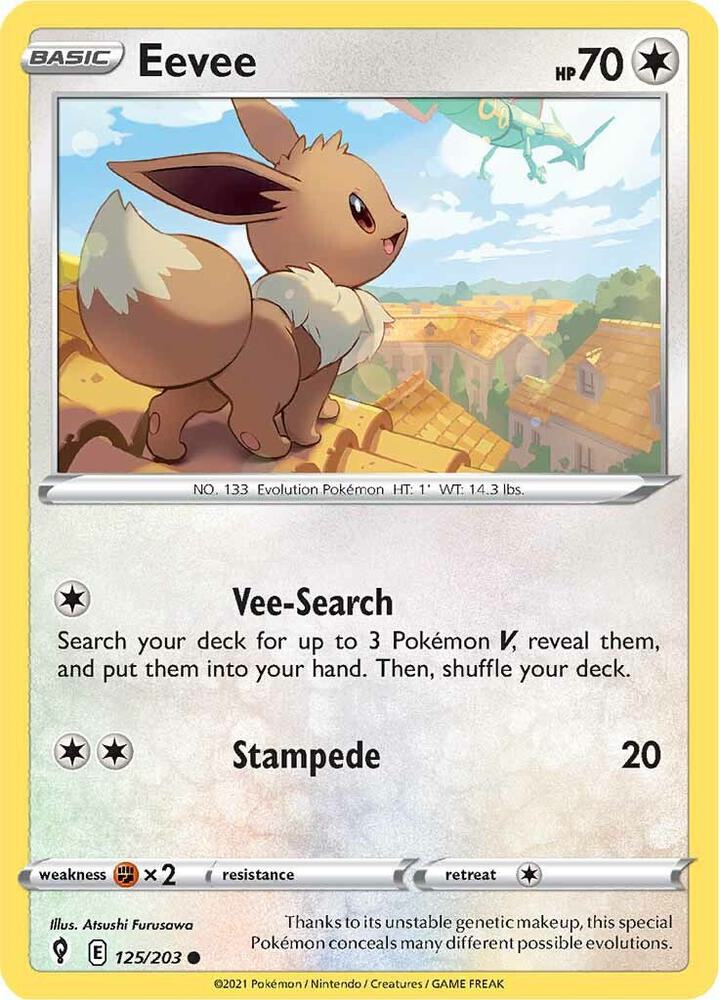 Eevee 125/203 (SWSH07: Evolving Skies)  | Good Games Adelaide SA