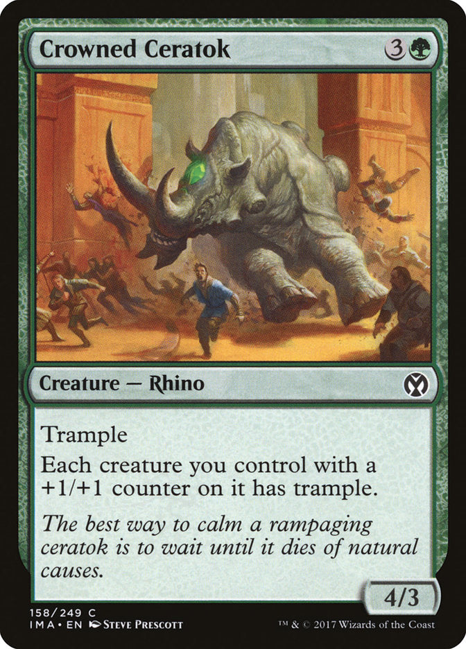 Crowned Ceratok 158 (Iconic Masters)  - Foil | Good Games Adelaide SA