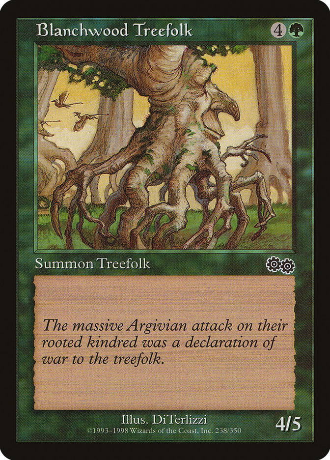 Blanchwood Treefolk 238 (Urza's Saga)  | Good Games Adelaide SA