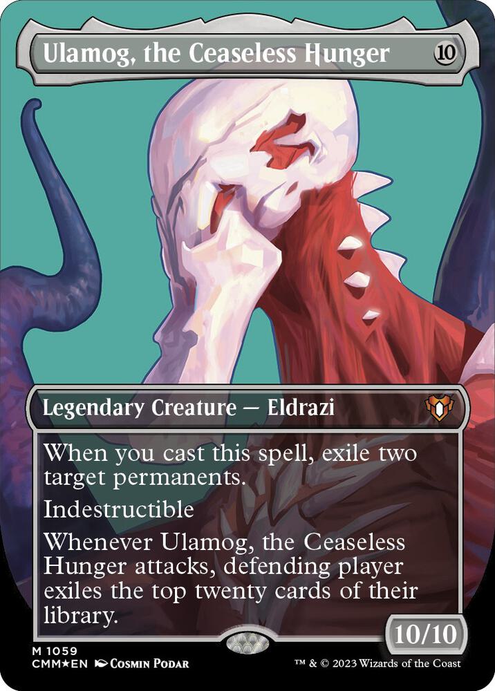 Ulamog, the Ceaseless Hunger 1059 (Commander Masters)  - Borderless Textured Foil | Good Games Adelaide SA
