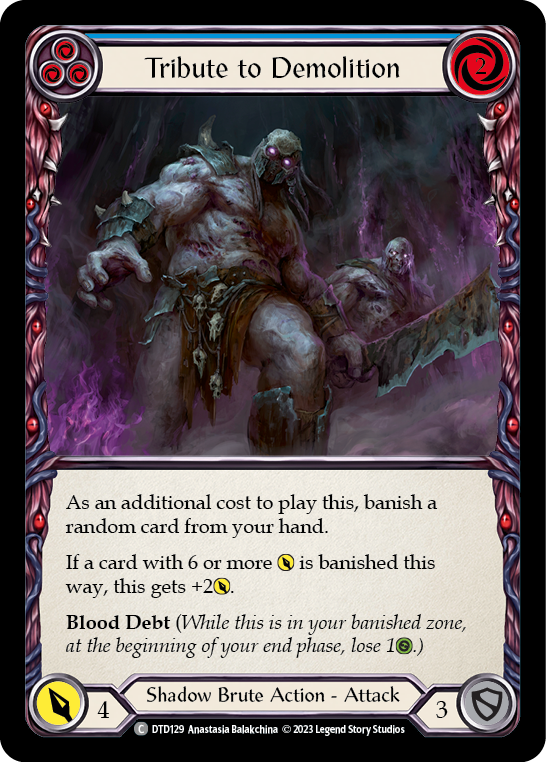 Tribute to Demolition (Blue) [DTD129] (Dusk Till Dawn)  Rainbow Foil | Good Games Adelaide SA