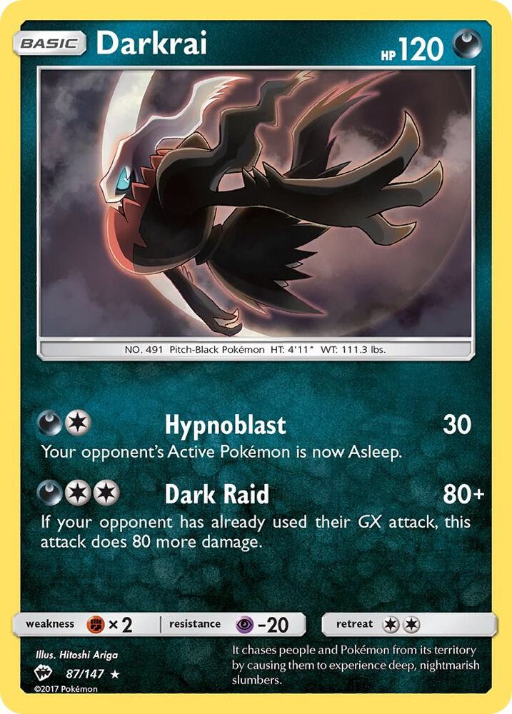 Darkrai 87/147 (SM - Burning Shadows)  - Holofoil | Good Games Adelaide SA