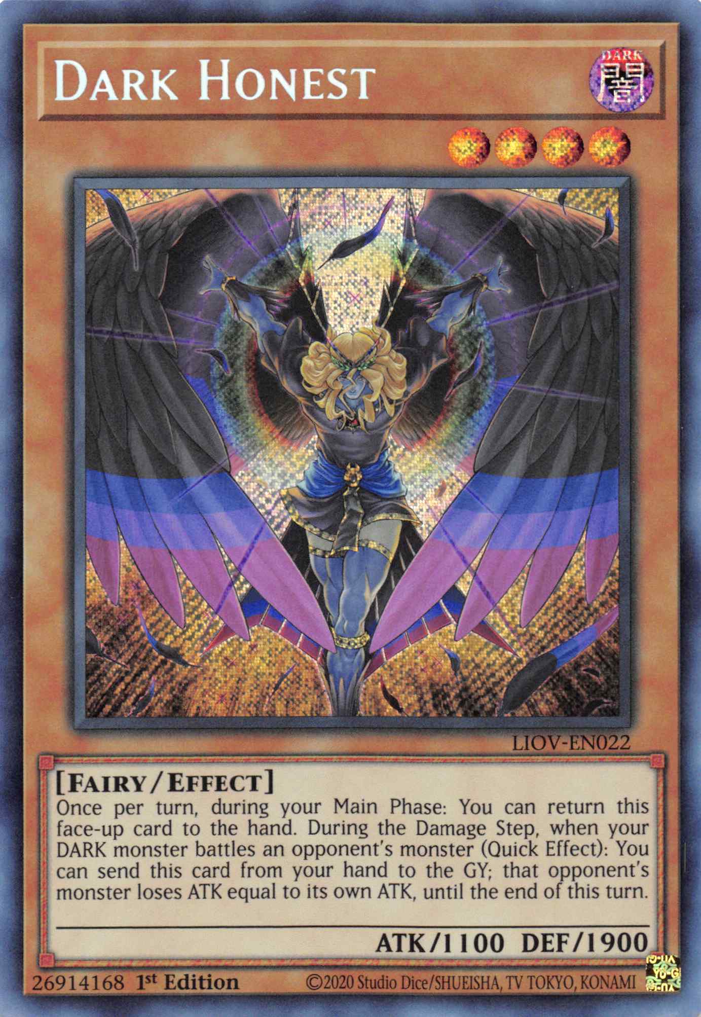 Dark Honest [LIOV-EN022] Secret Rare | Good Games Adelaide SA