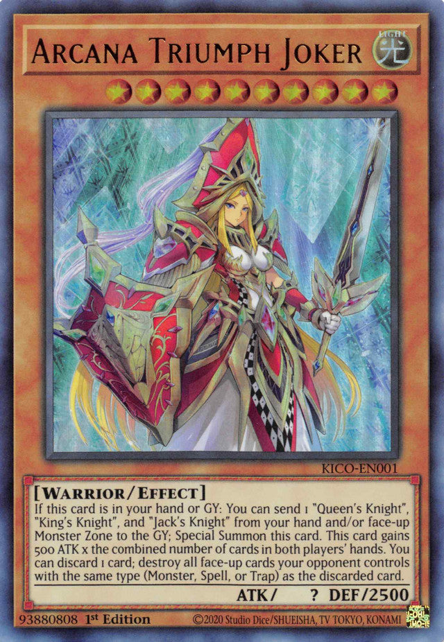 Arcana Triumph Joker (Ultra Rare) [KICO-EN001] Ultra Rare | Good Games Adelaide SA